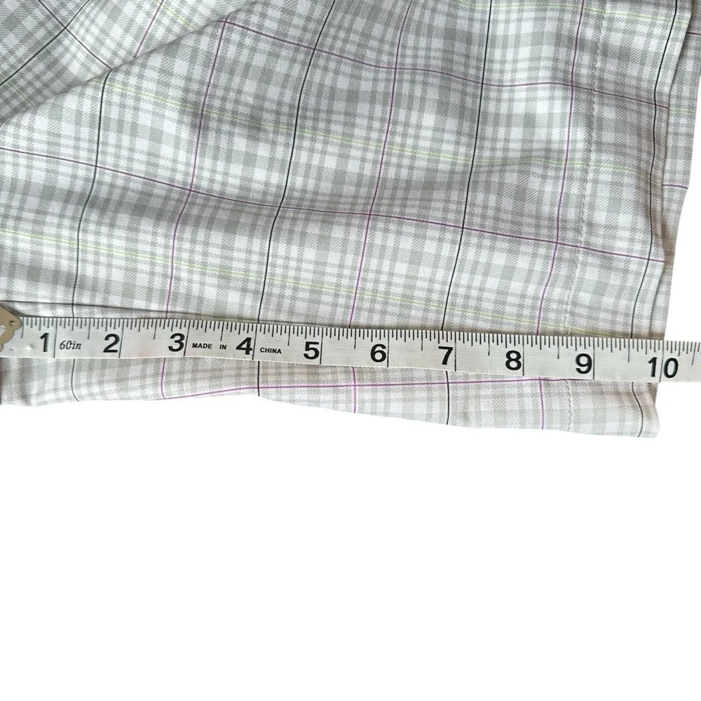 Tommy Armour Plaid Golf Shorts Sz 10 Dri-Logic Stretch NWOT No Flaws